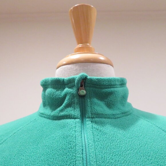 Women Medium Green Quarter-zip Pullover The North Face Jade Fleece Top Warm Cozy - Picture 8 of 12